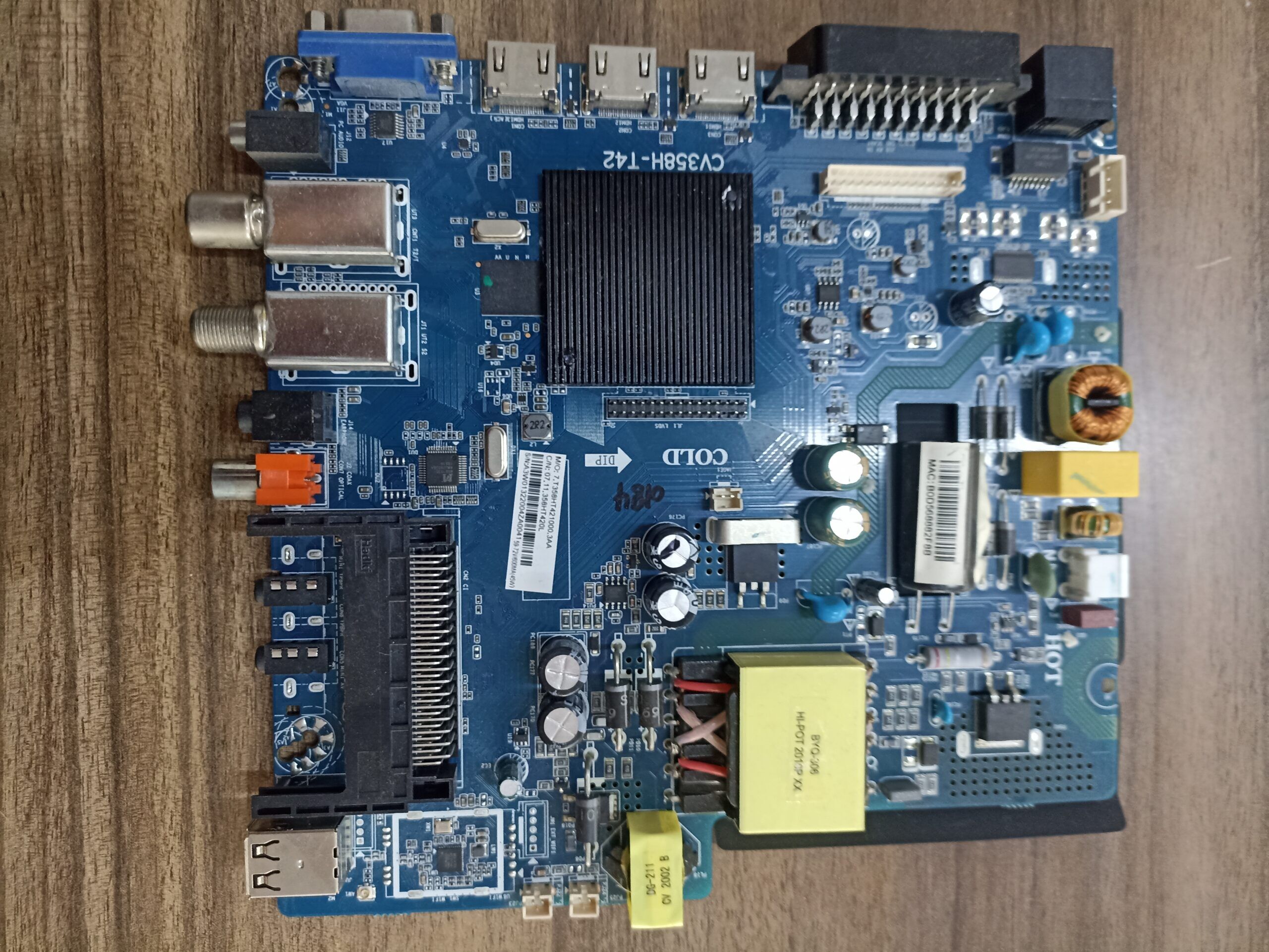 CV358H-T42 CV358H-T42 , TELENOVA 32S8001 , YUMATU 32" SMART LED TV , MAIN BOARD , ANAKART